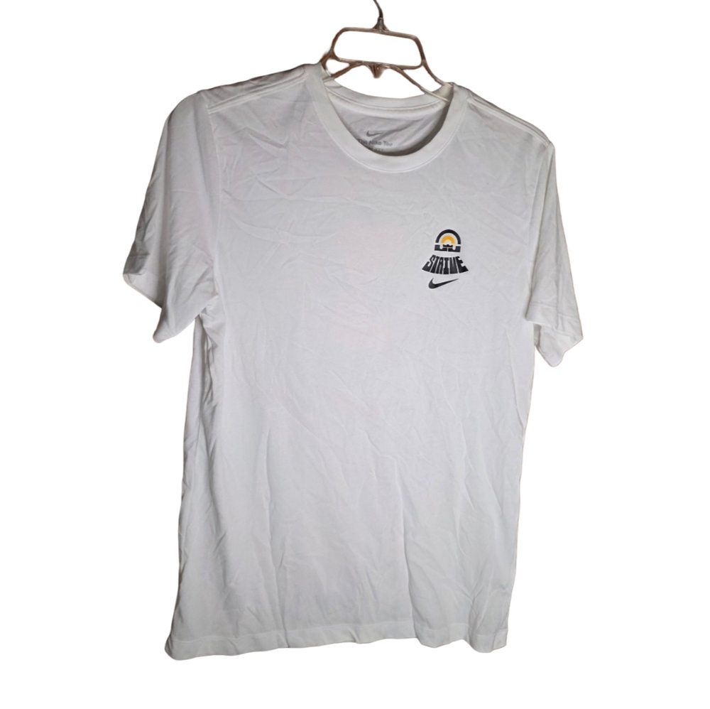 Nike Dri-FIT Graphic T-Shirt White Tiger Logo Size M